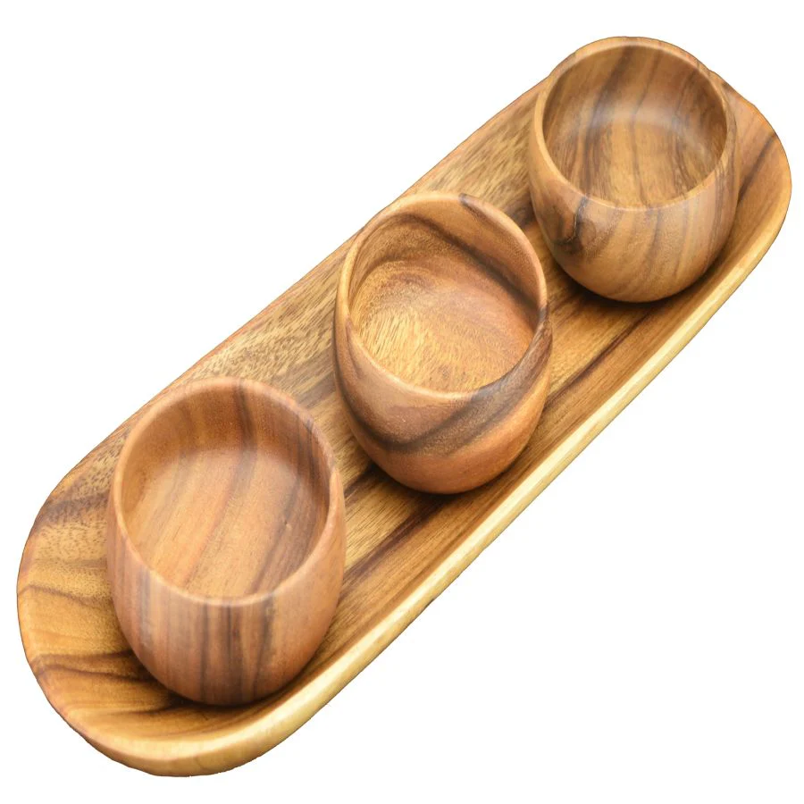 Acacia Wood Serving Set