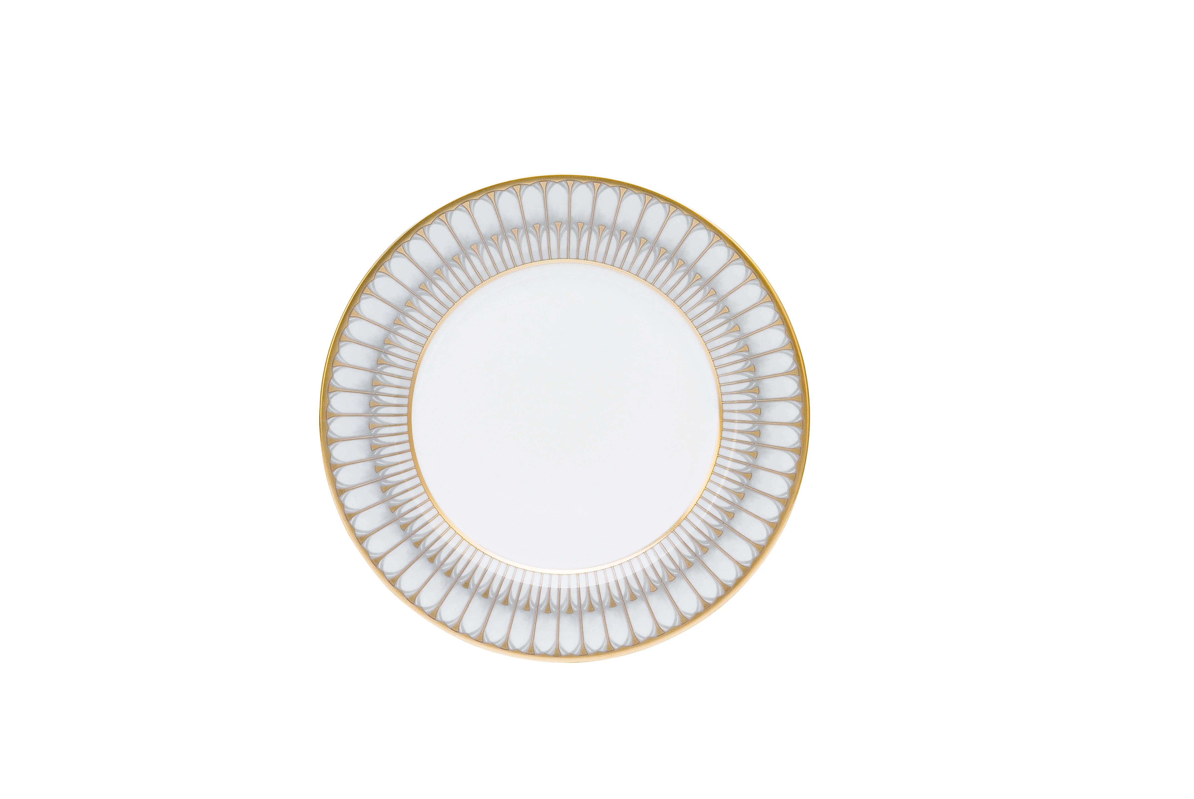 Arcades Grey Gold Dessert Plate