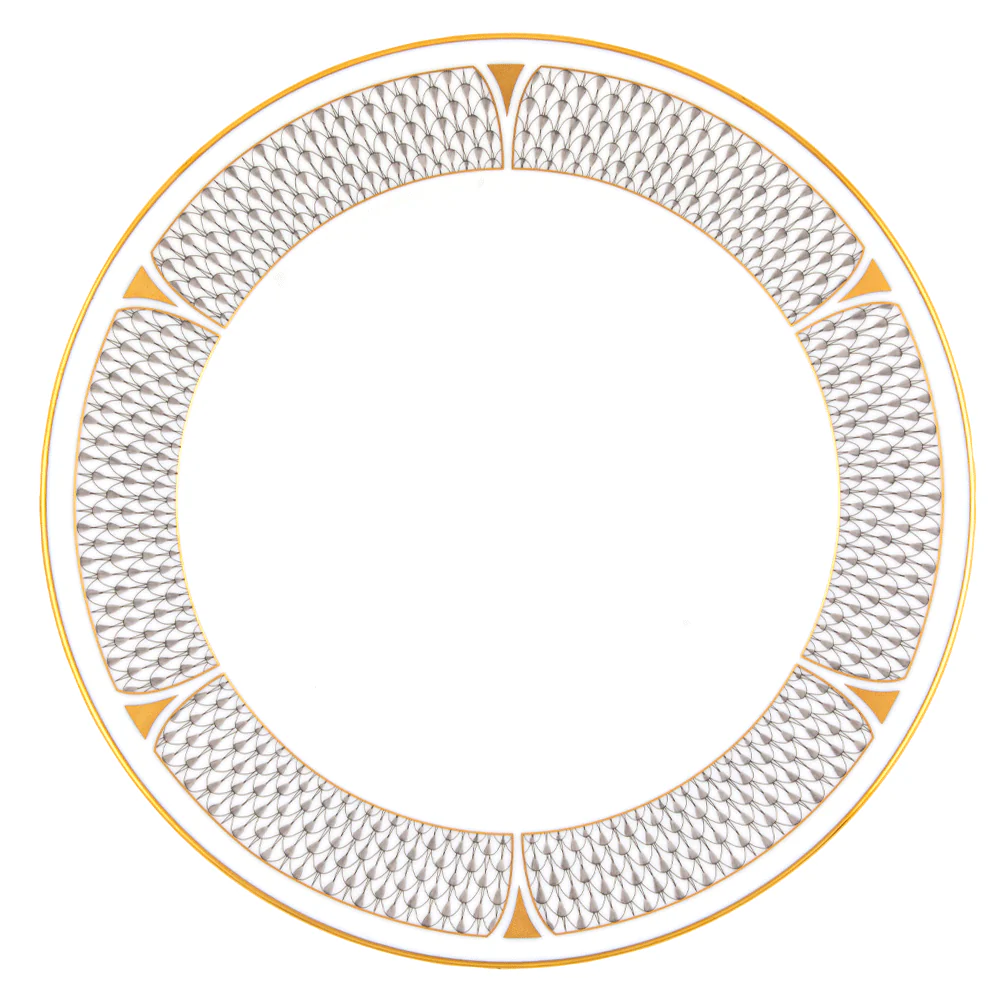 Art Deco Gray Service Plate