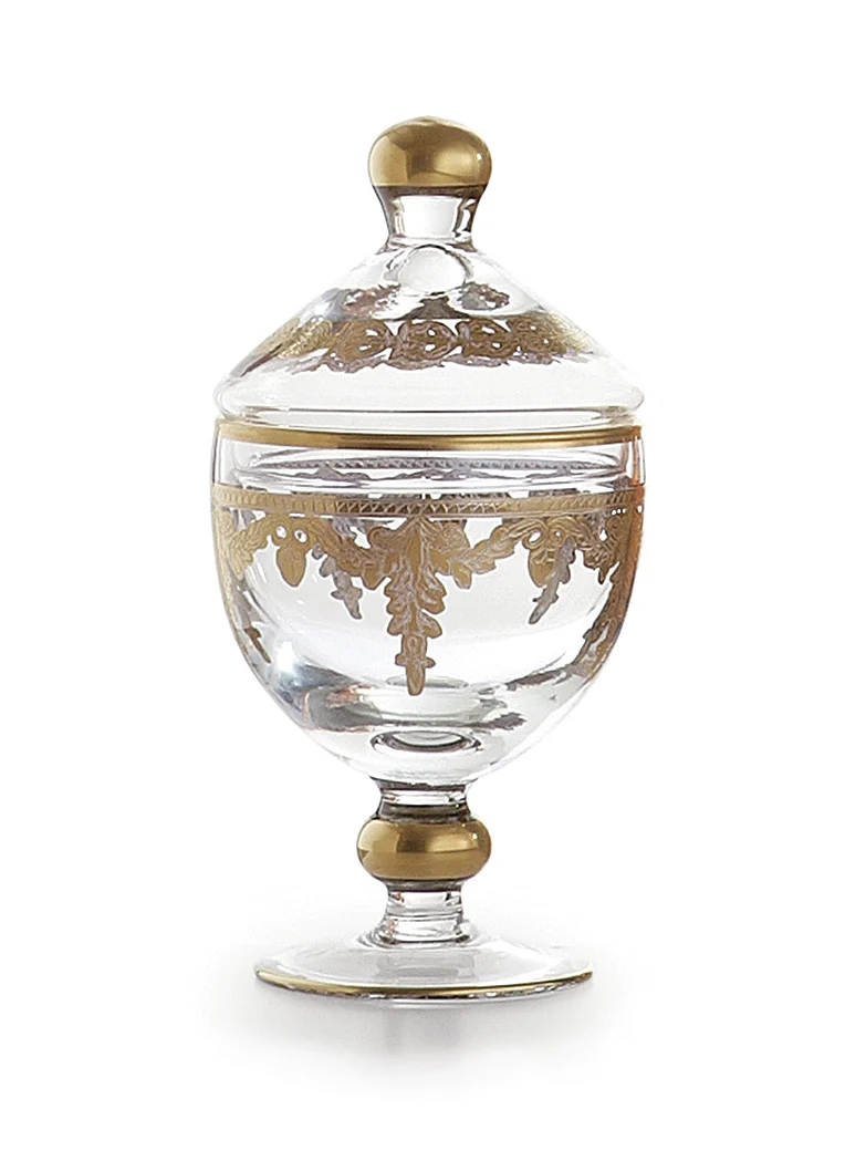 Baroque Gold Canister with Lid