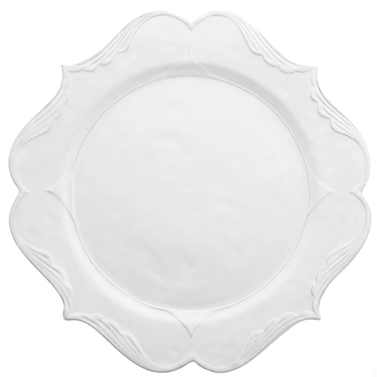 Bella Bianca Filigree Charger