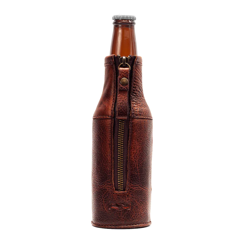 Campaign Leather Bottle Koozie - Image 7