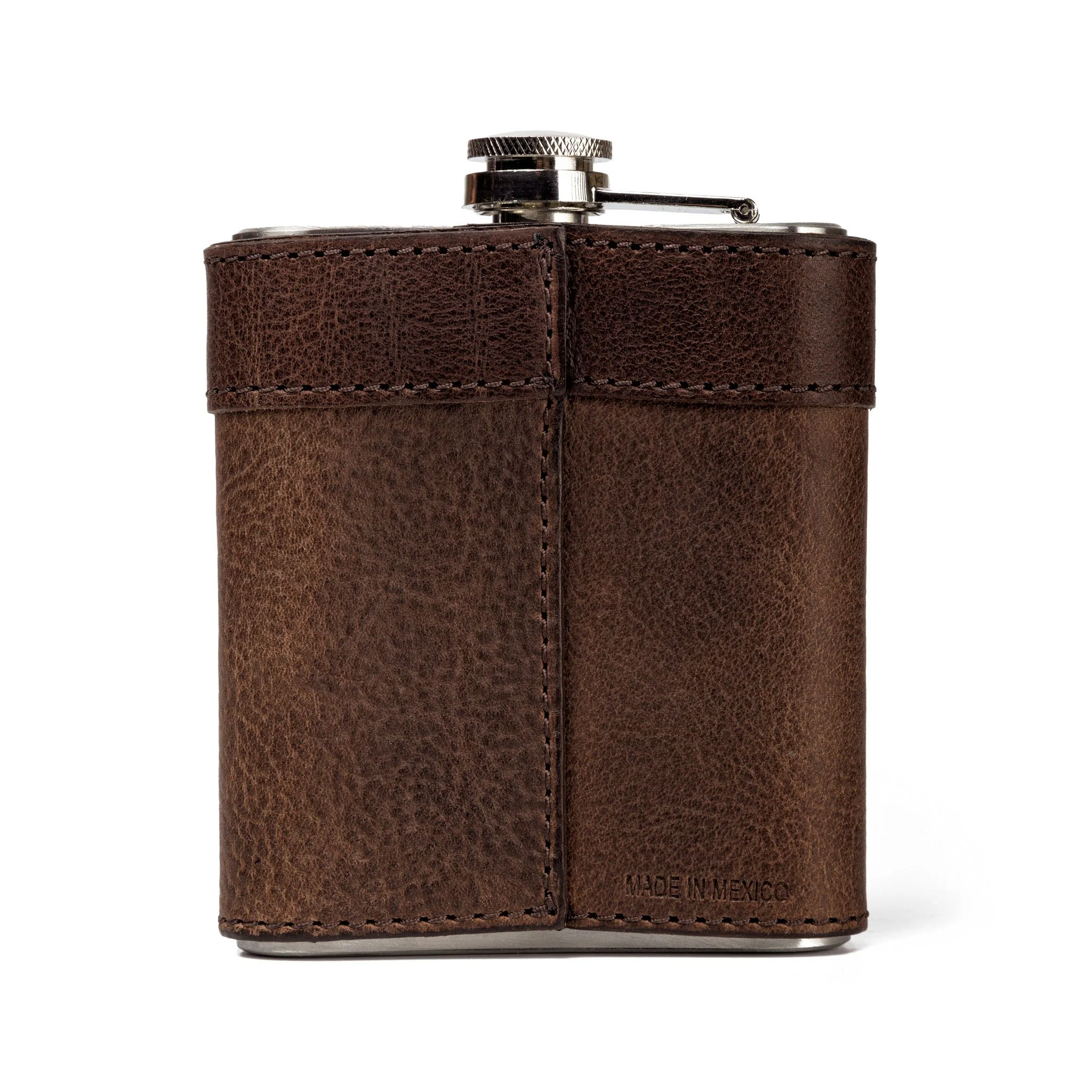 Campaign Leather Flask - Image 2