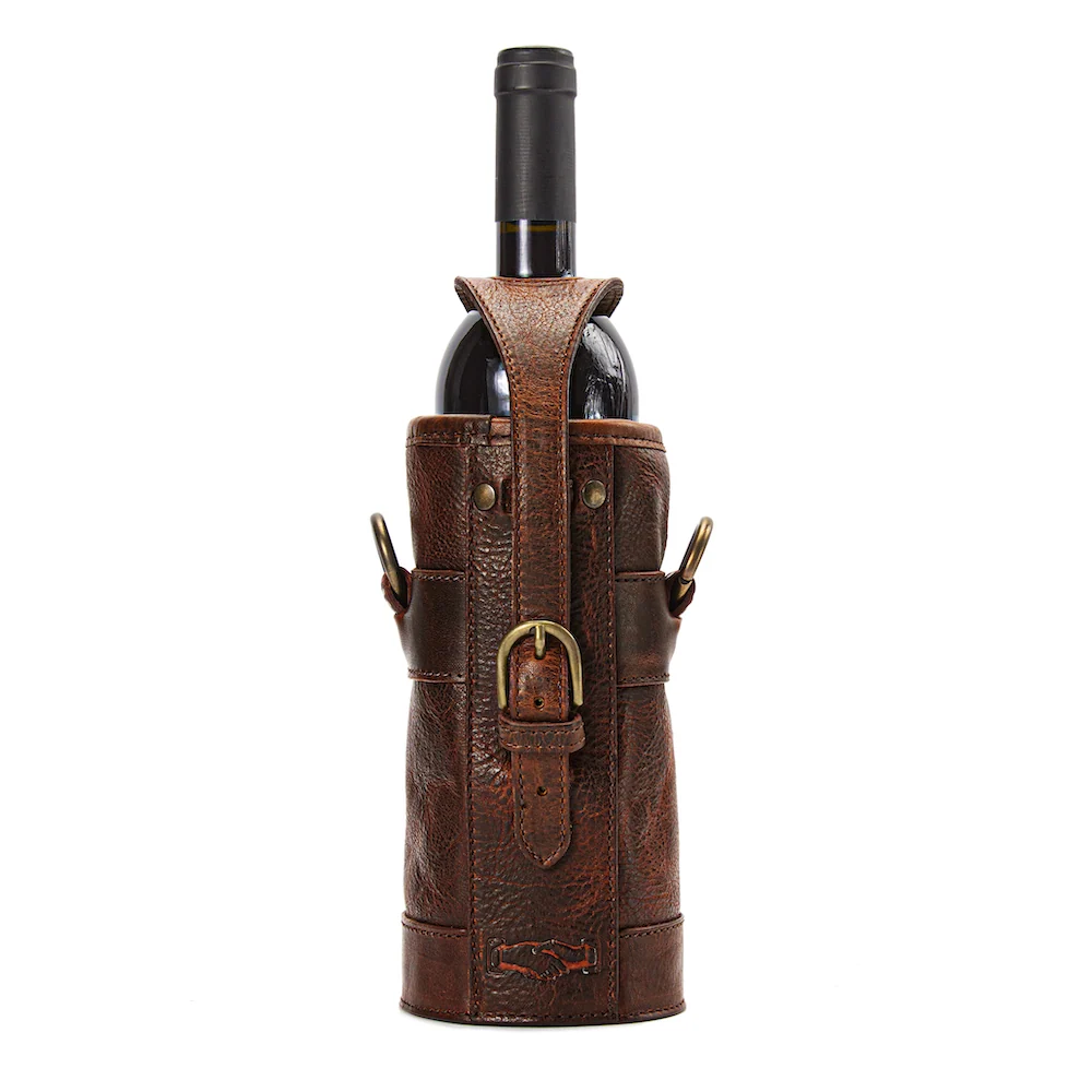 Campaign Leather Wine Tote - Image 12