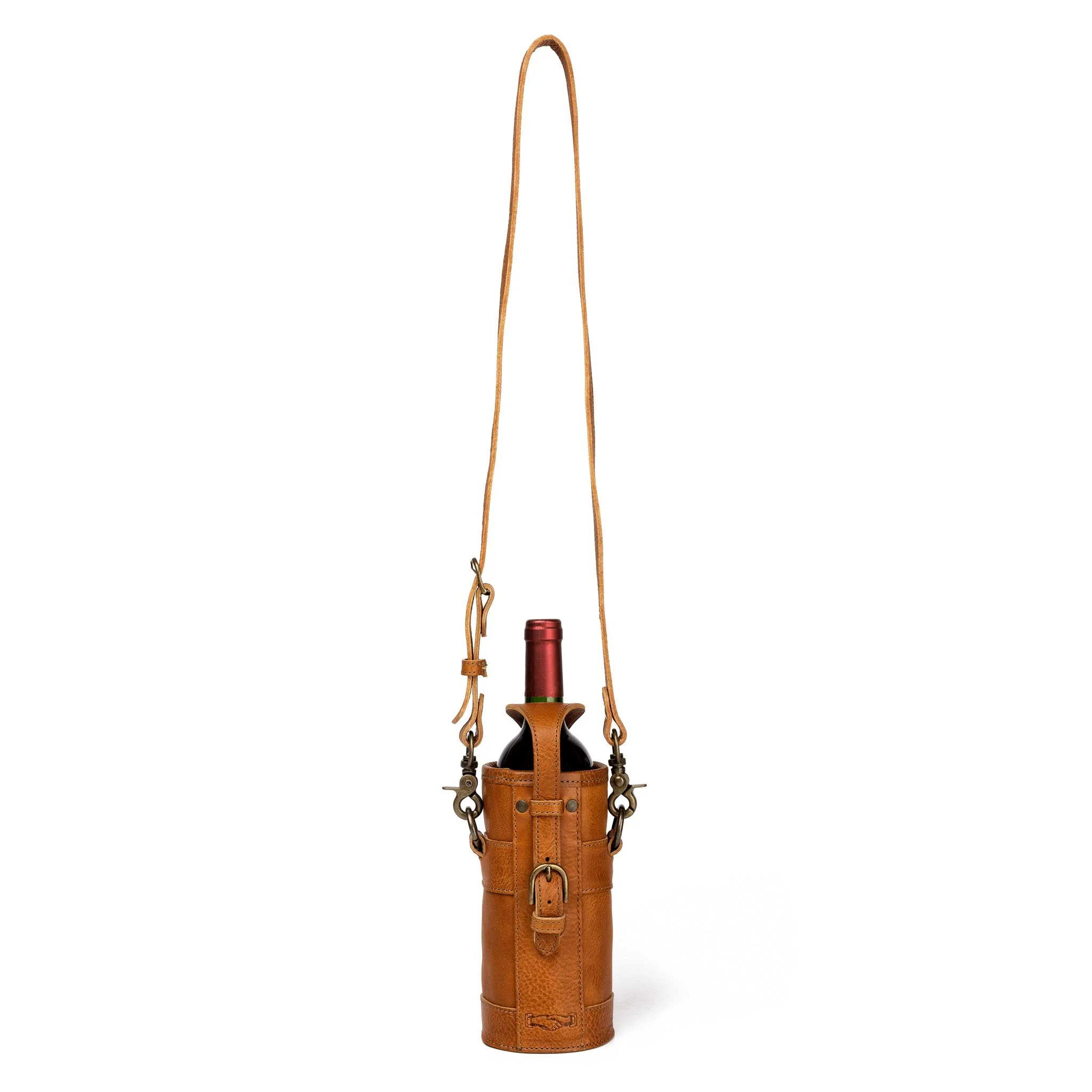 Campaign Leather Wine Tote - Image 8