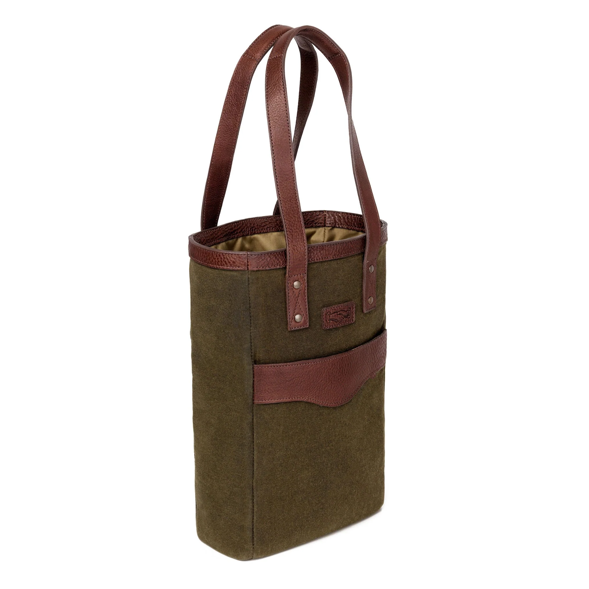 Campaign Waxed Canvas Two Bottle Wine Tote - Image 8