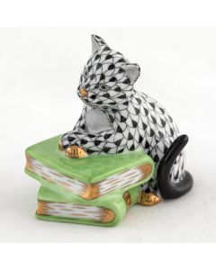 Cat on Books