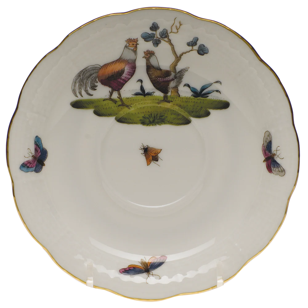 Chanticleer Tea Saucer - Motif 01 6"d