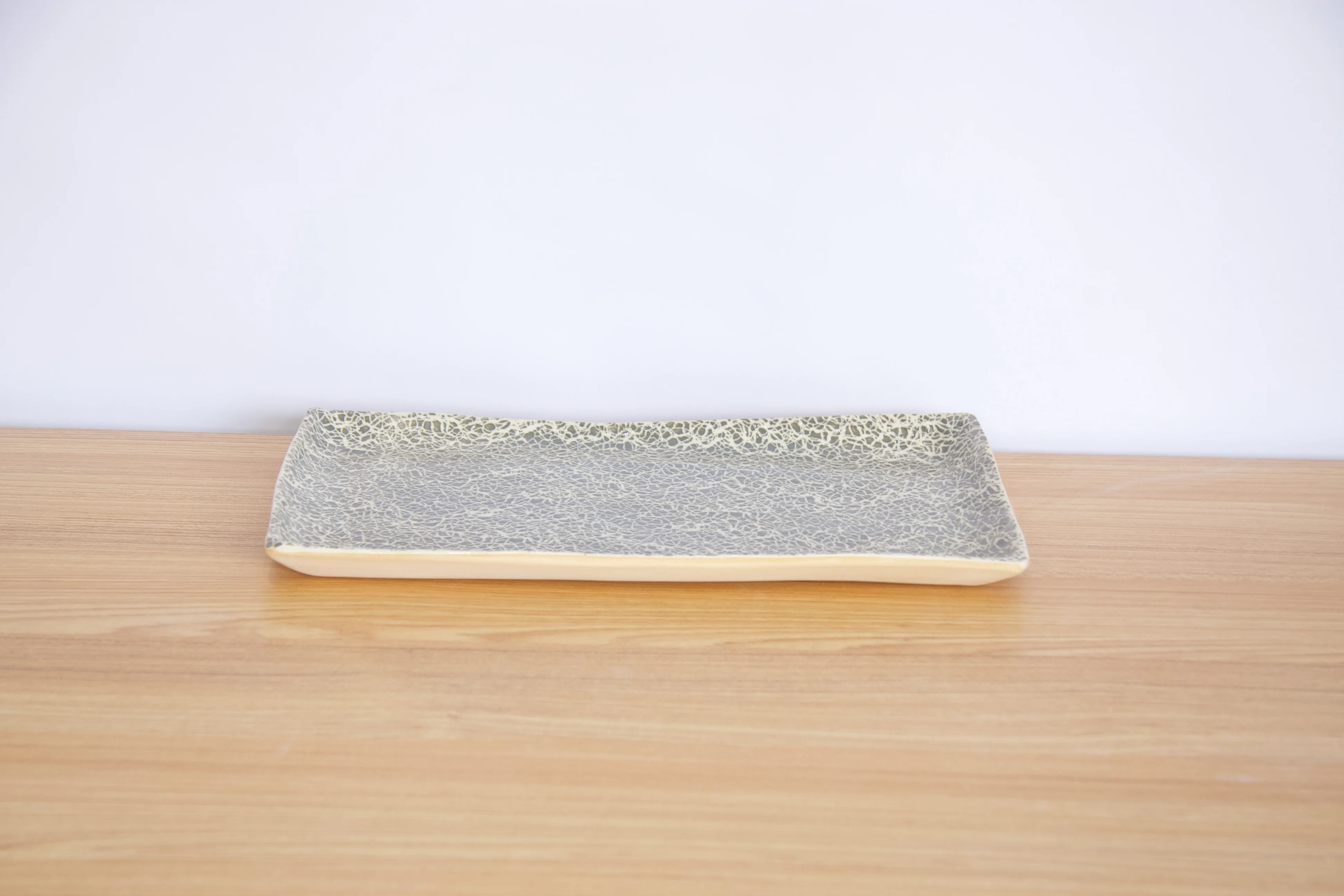 Charcoal Small Rectangular Stacking Tray - Image 2