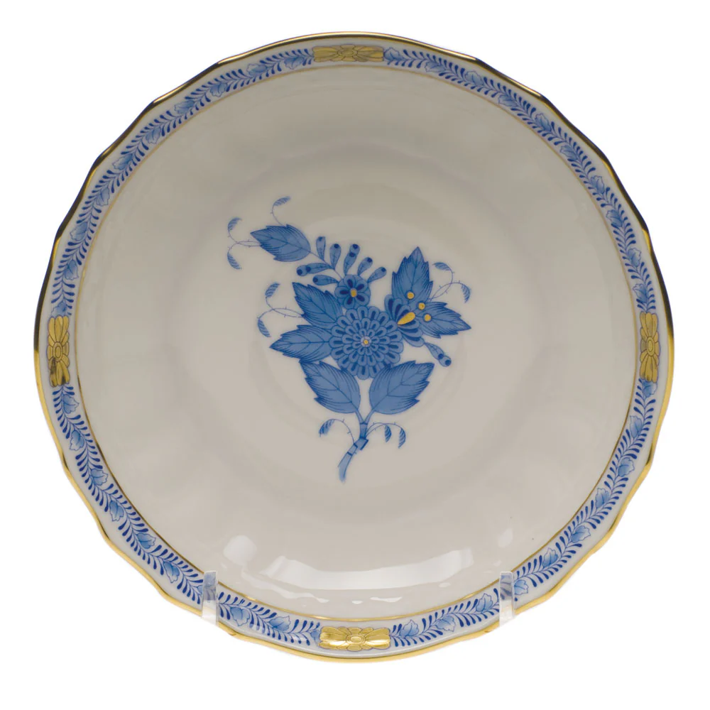 Chinese Bouquet Blue Canton Saucer  5.5"d