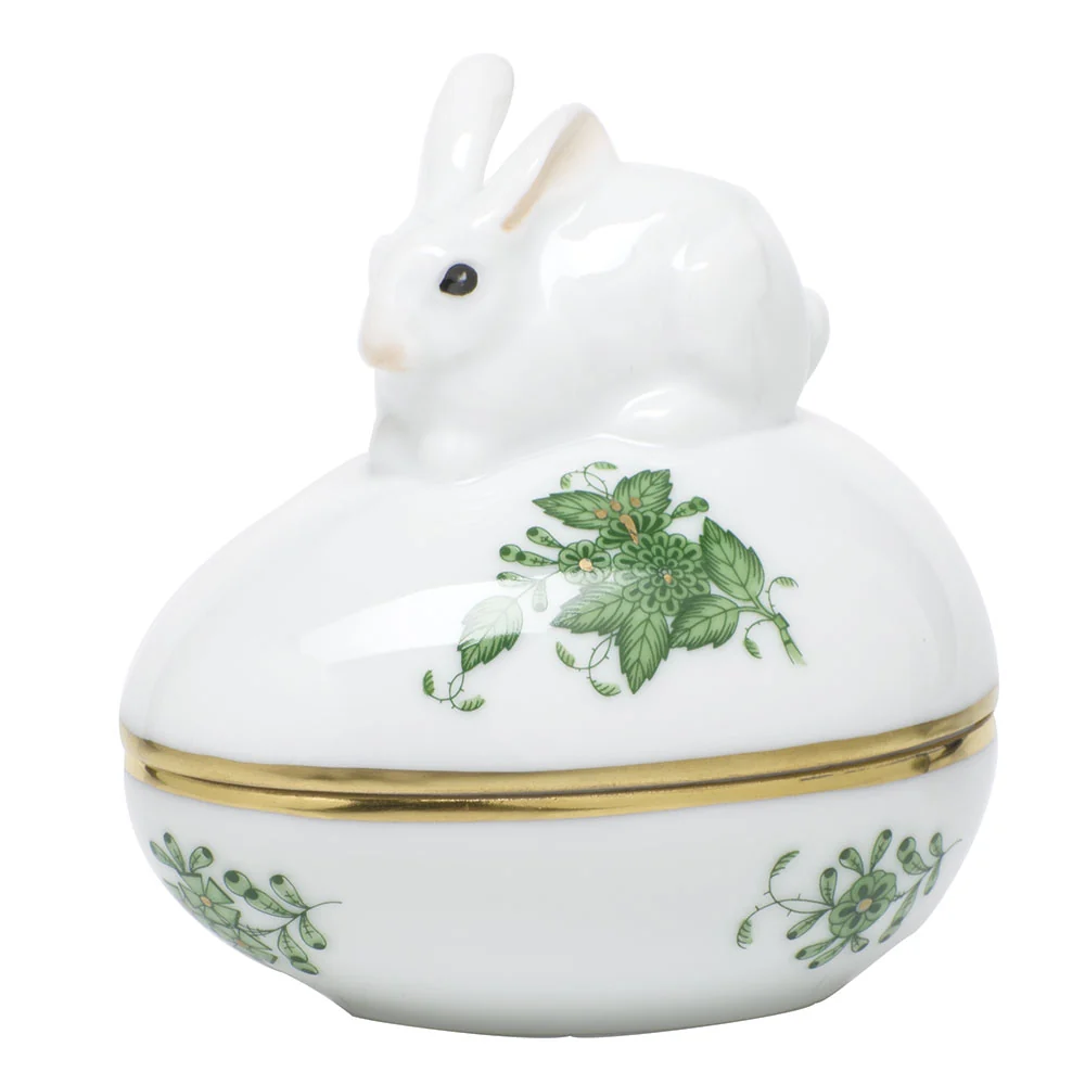 Chinese Bouquet Green Egg Bonbon W/bunny