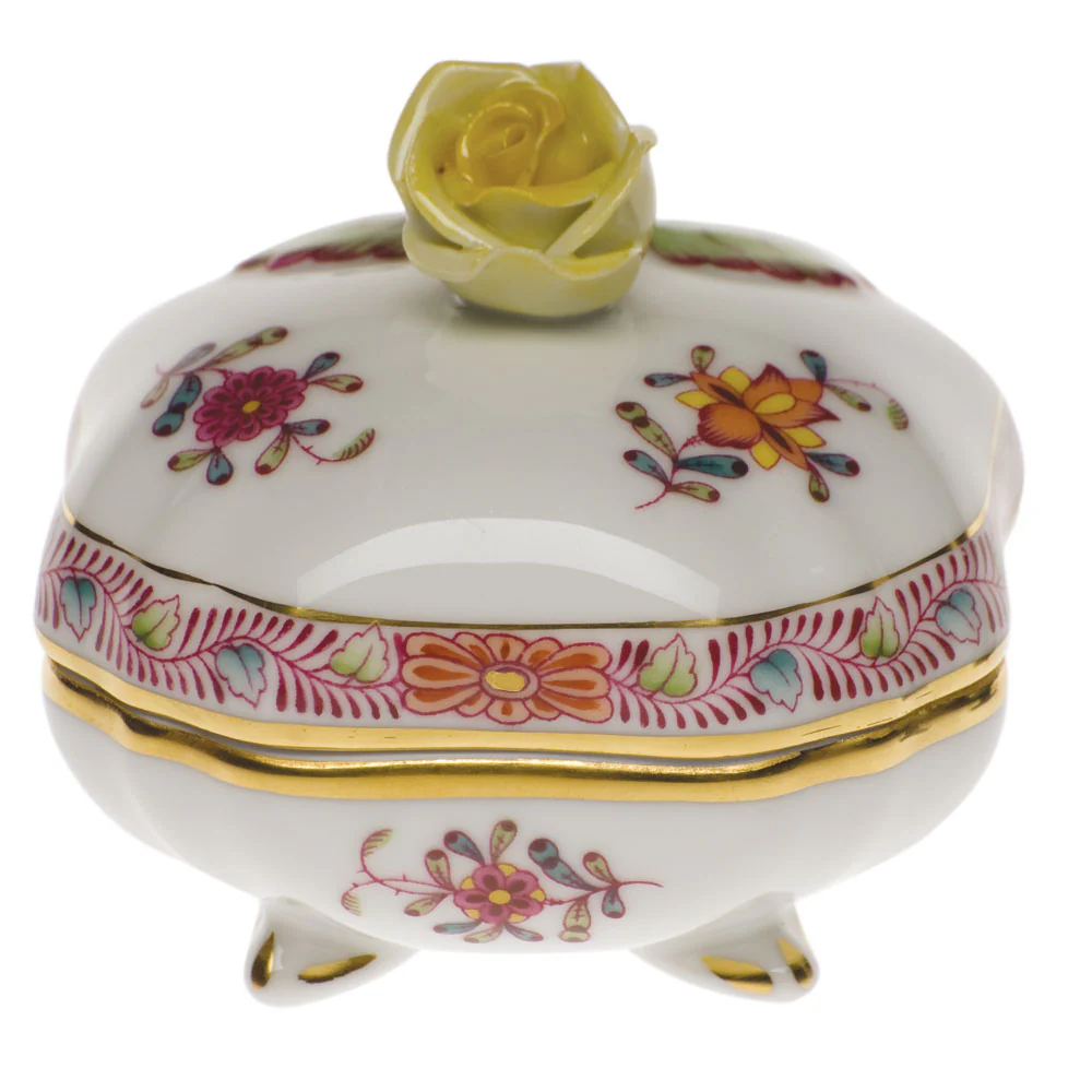 Chinese Bouquet Multicolor Cov Bonbon W/rose  3"sq