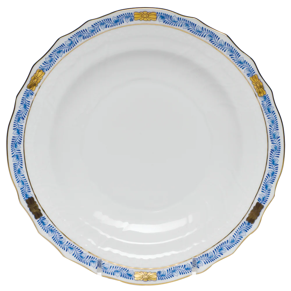 Chinese Bouquet Garland Blue Salad Plate