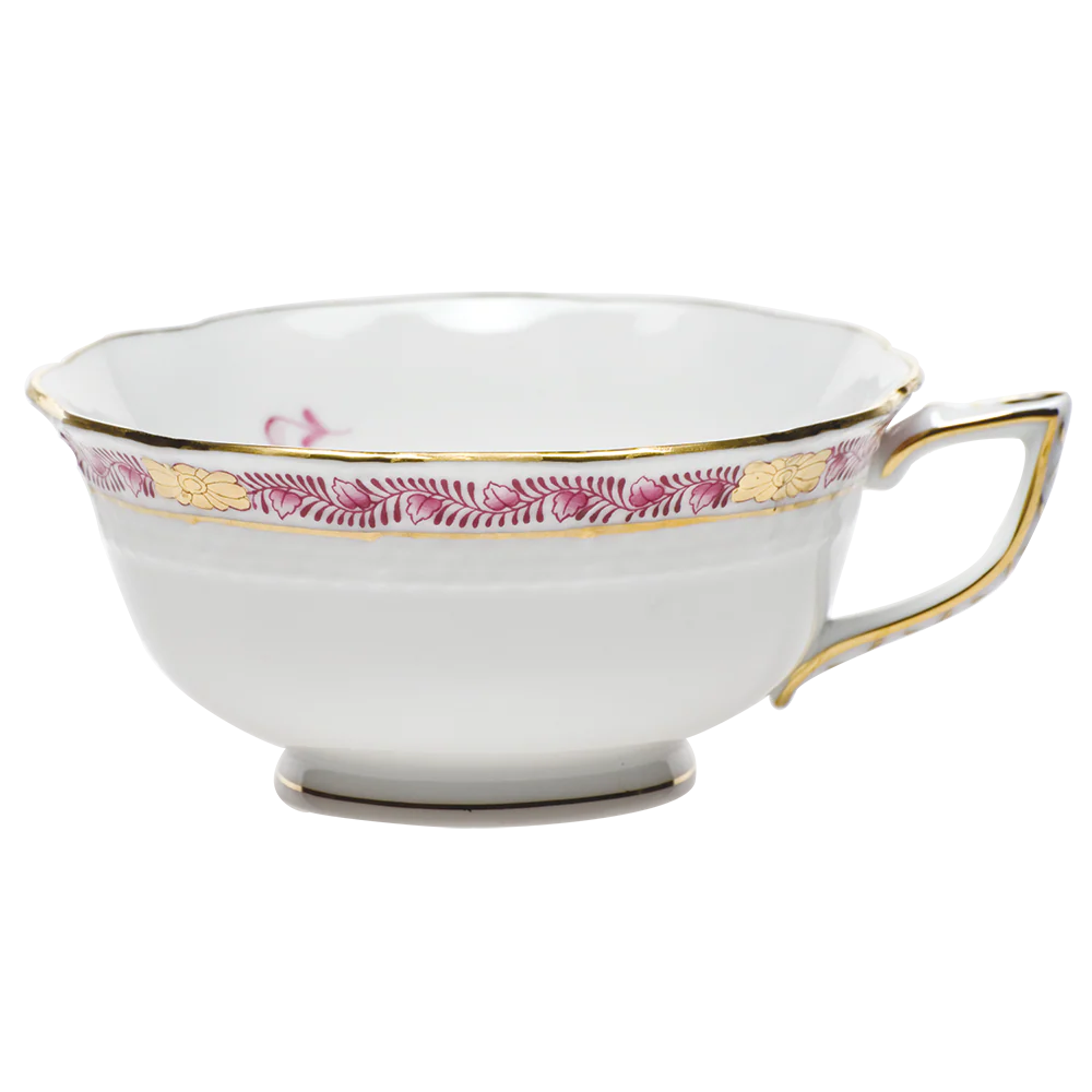 Chinese Bqt Garland Pink Tea Cup (8 Oz) - Raspberry