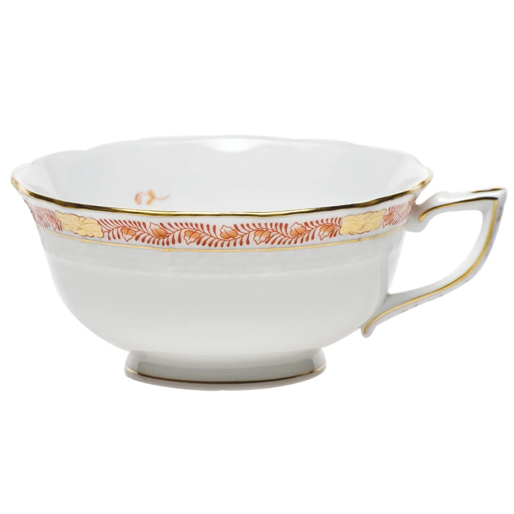 Chinese Bqt Garland Rust Tea Cup (8 Oz) - Rust