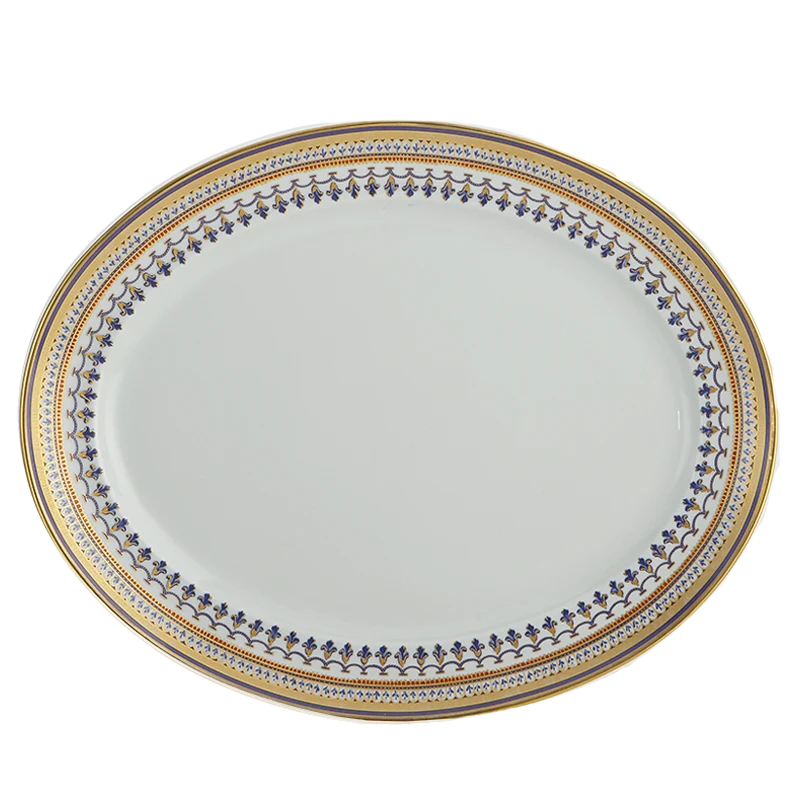 Chinoise Blue  Oval Platter