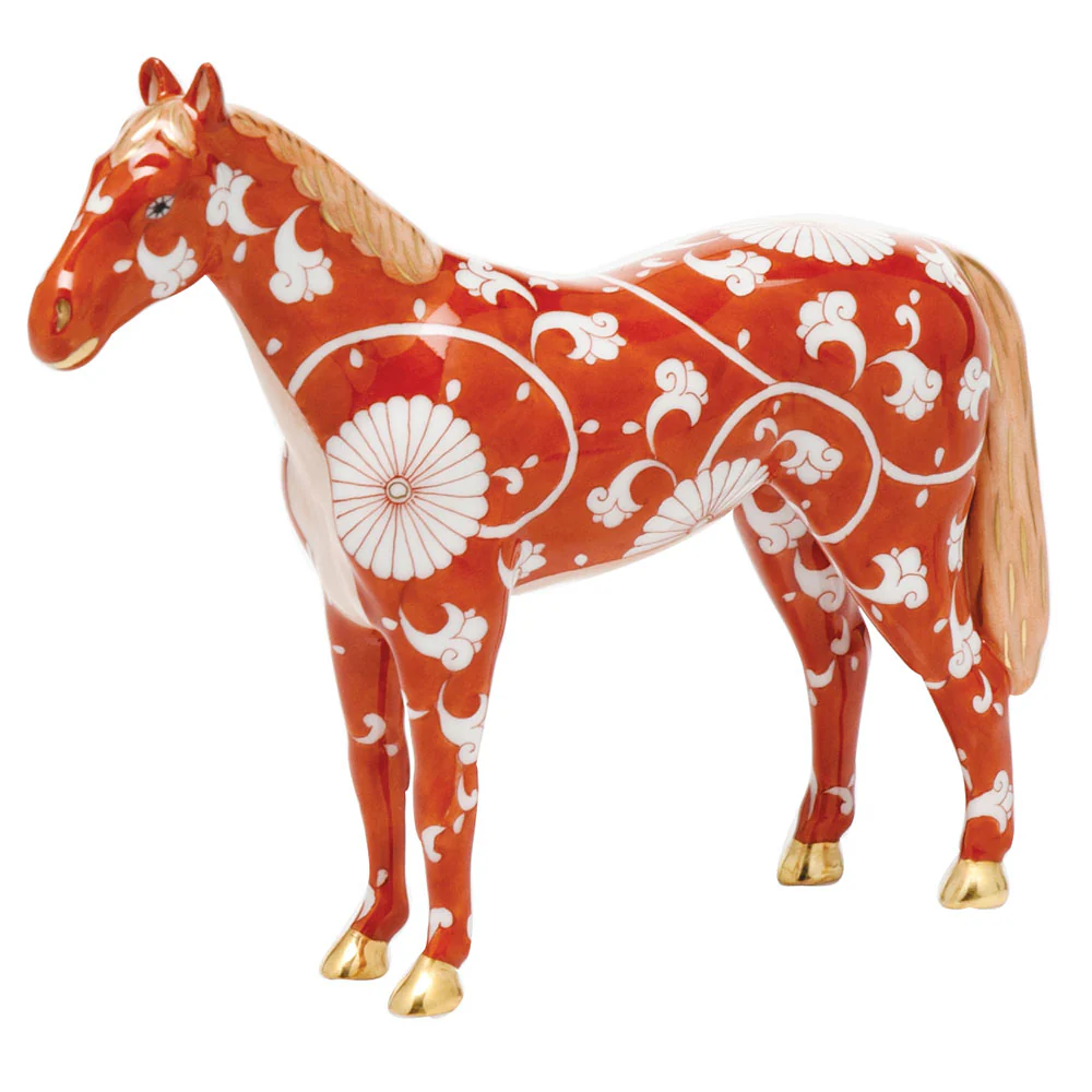 Chrysanthemum Small Horse 5.25"l X 4.75"h