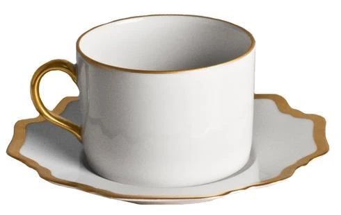 Anna Weatherley Antique White/Gold Tea Cup