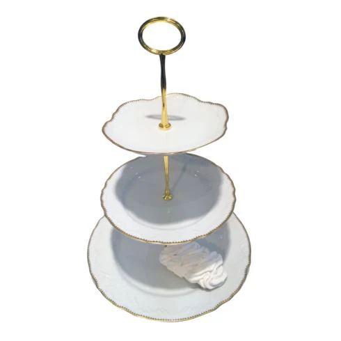 Anna Weatherley Simply Anna - Gold Three Plate Tiered Cake Stand