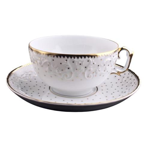 Anna Weatherley Simply Anna - Polka Gold Tea Saucer