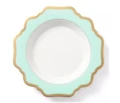 Anna's Palette Rim Soup Plate - Aqua Green