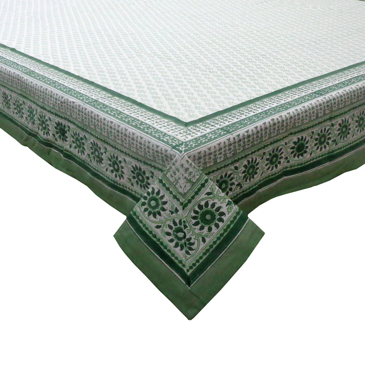 Indian Block Print Tablecloth 150x220cm (4-6 seater) - Image 7