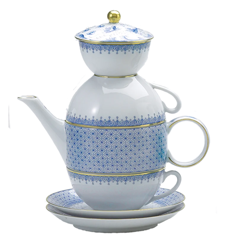 Cornflower Lace Tea For Two