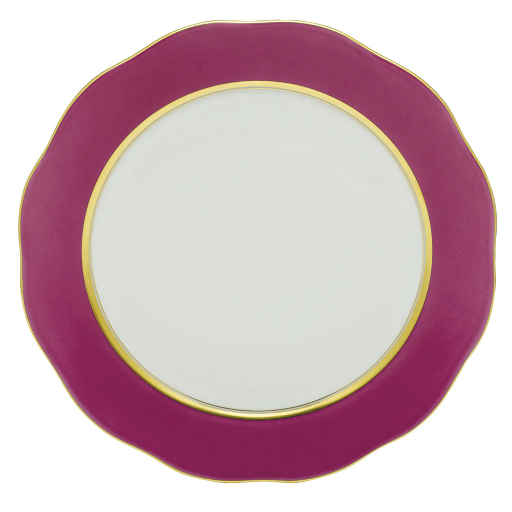 Silk Ribbon Charger 12"d - Raspberry - Image 2