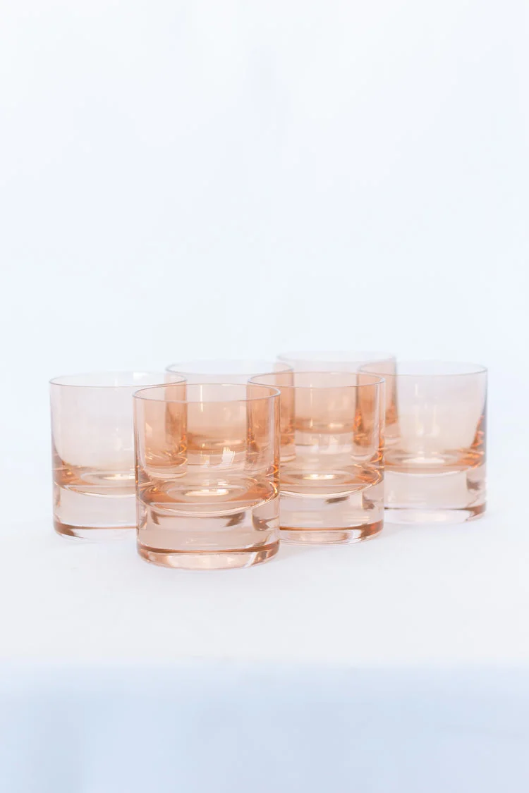 Estelle Colored Rocks Glass - Set of 6 - Image 13