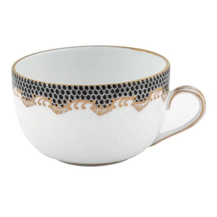Fish Scale Black Border Canton Cup