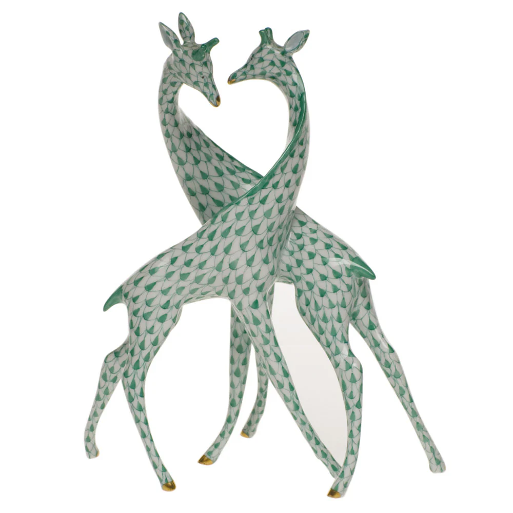 Pair Of Giraffes  7.5"h
