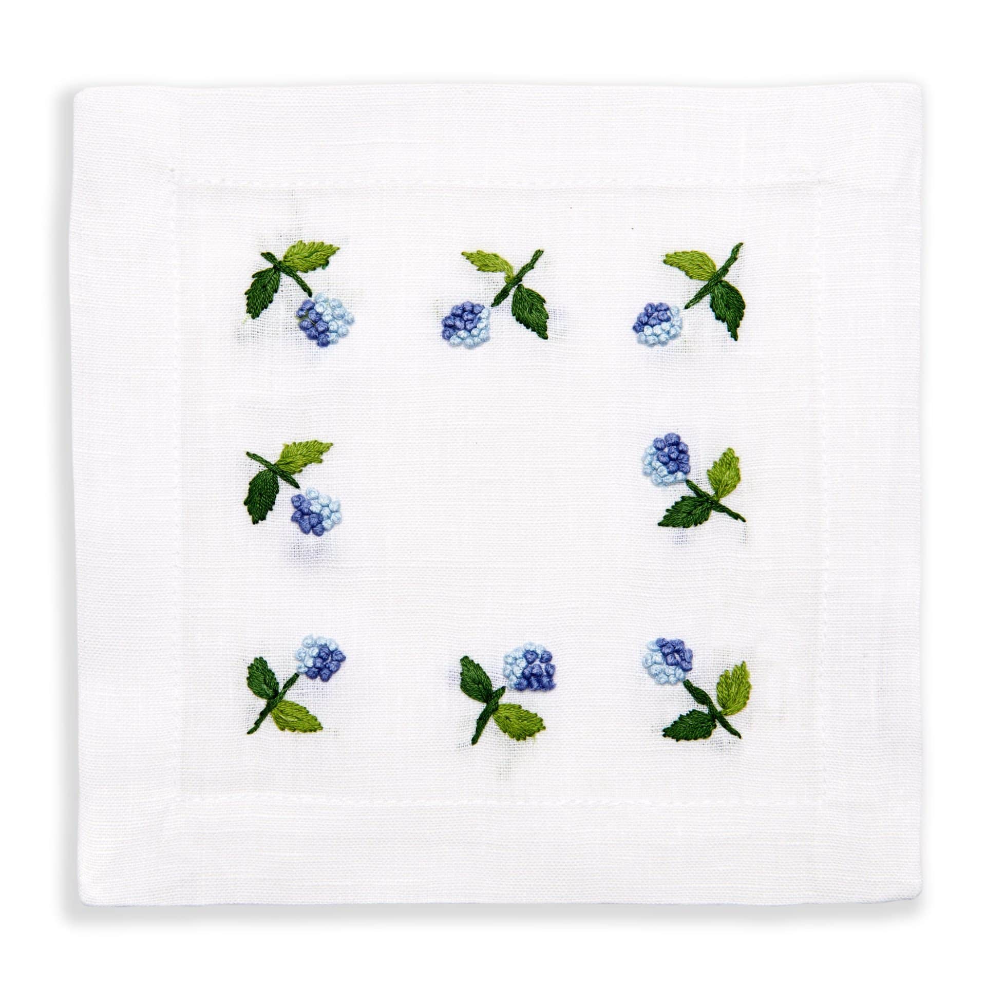 French Mum Cocktail Napkins Set of 4
