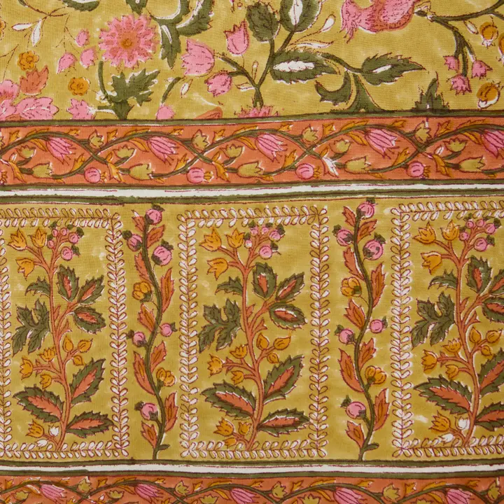 French Tablecloth Damaris Pink and Mustard - Image 5