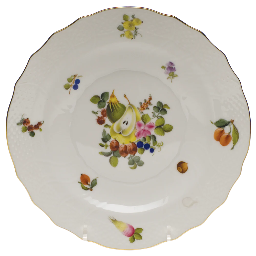 Fruits & Flowers Salad Plate  7.5"d
