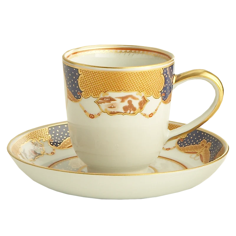 Golden Butterfly Demi Cup & Saucer