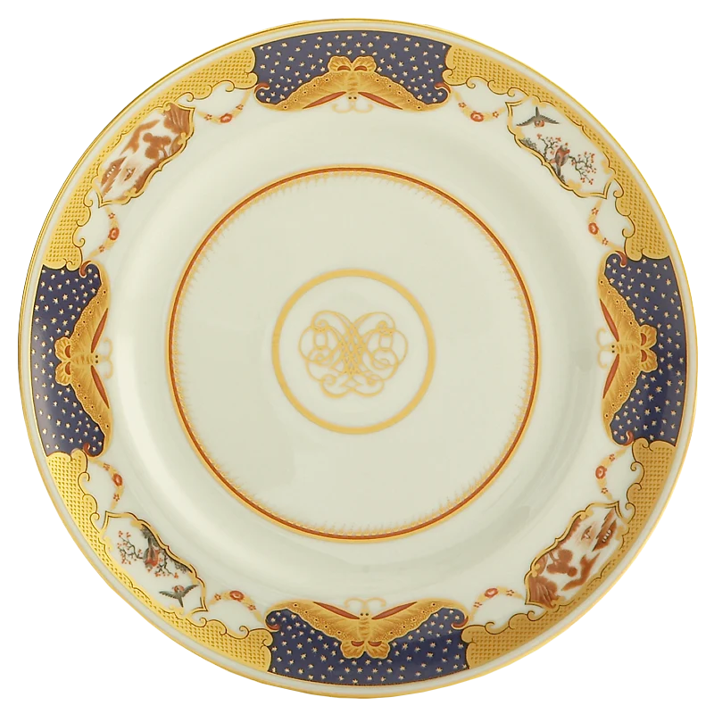 Golden Butterfly Dinner Plate