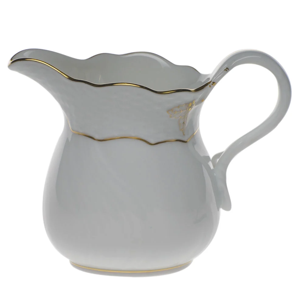 Golden Edge Creamer  (10 Oz) 4"h