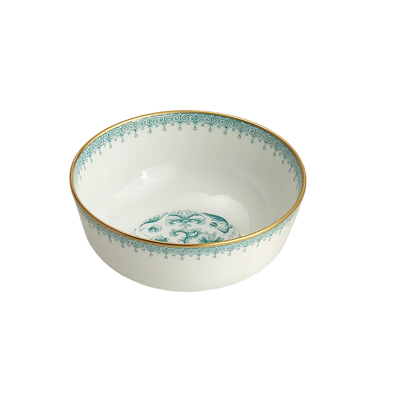 Green Lace Dessert Bowl