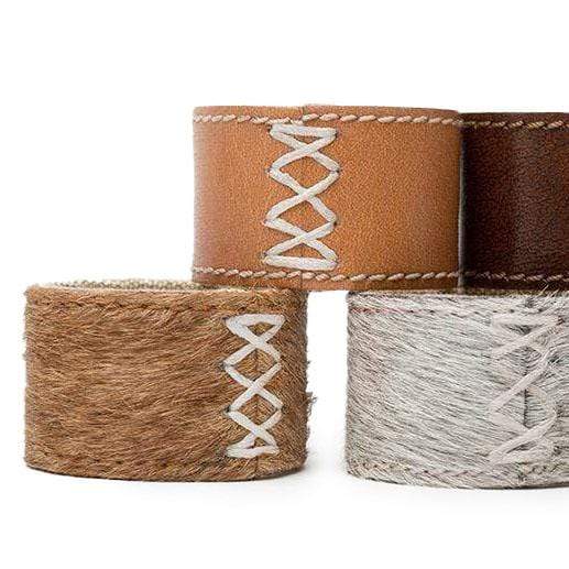 Hair-on-Hide Napkin Rings - Boxed Set of 4 - Image 2
