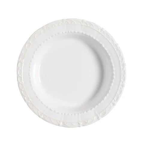 Historia Rimmed Soup/Pasta Bowl Paperwhite