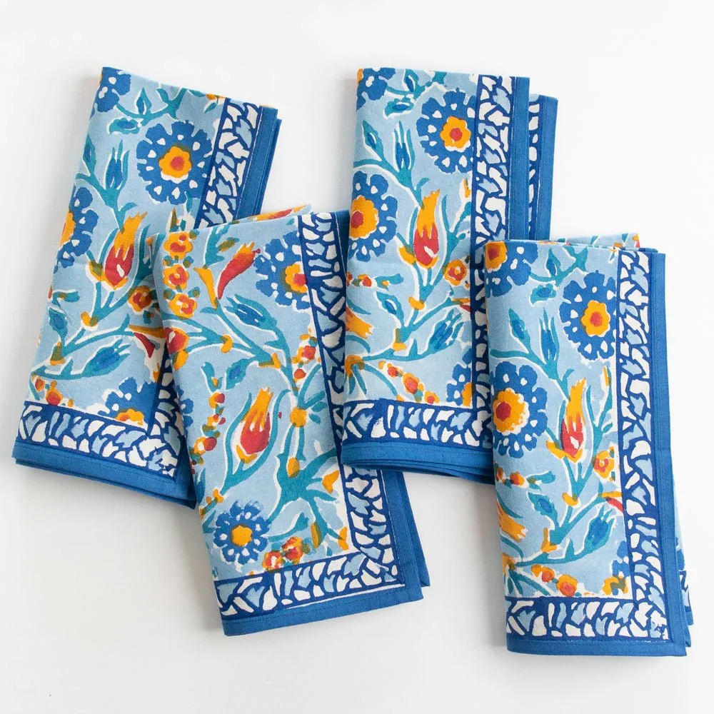Iznik Blue Napkin | Set of 4 - Image 3
