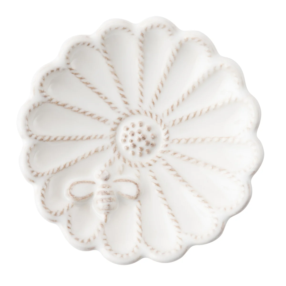 Jardins du Monde Whitewash 3.5" Blossom Dish