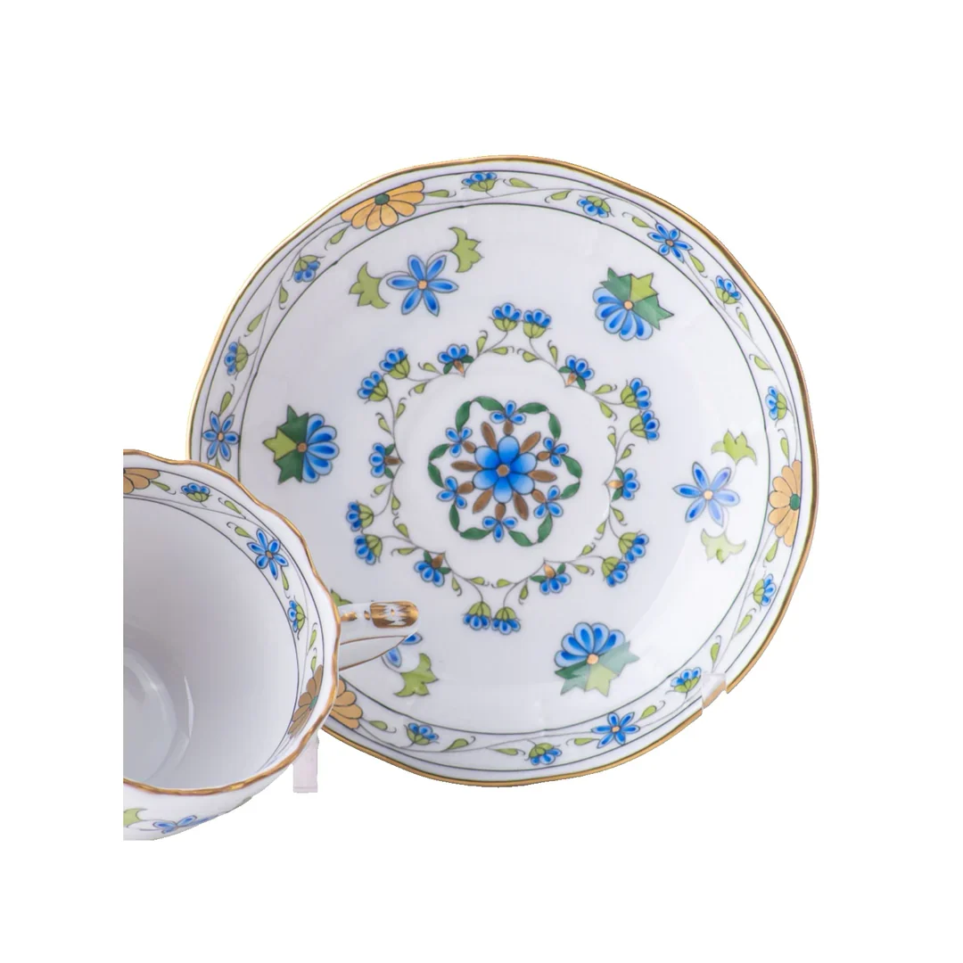 Liechtenstein Blue Cup and Saucer