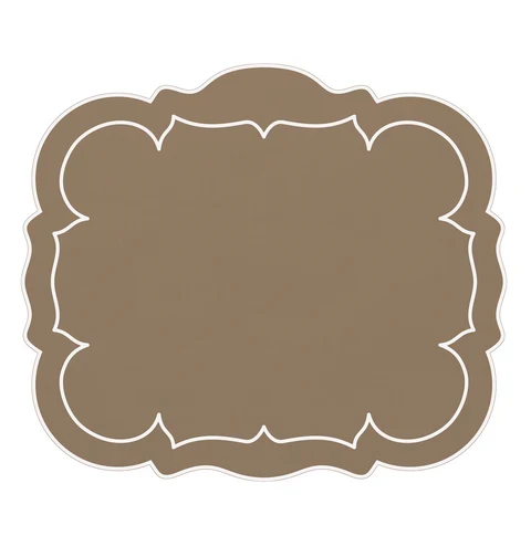 Linho Placemats Scalloped Rectangular Set of 4 - Image 8