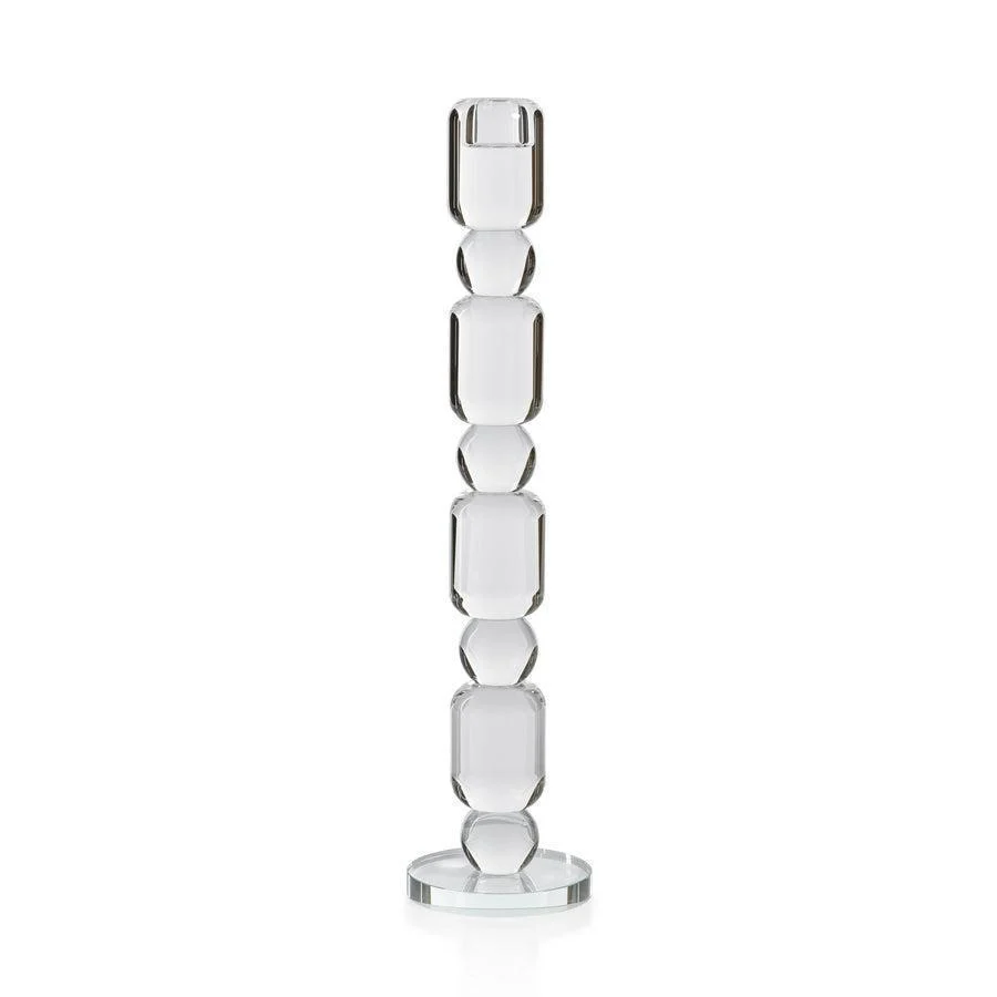 Luisa Crystal Glass Taper Holder - Image 2