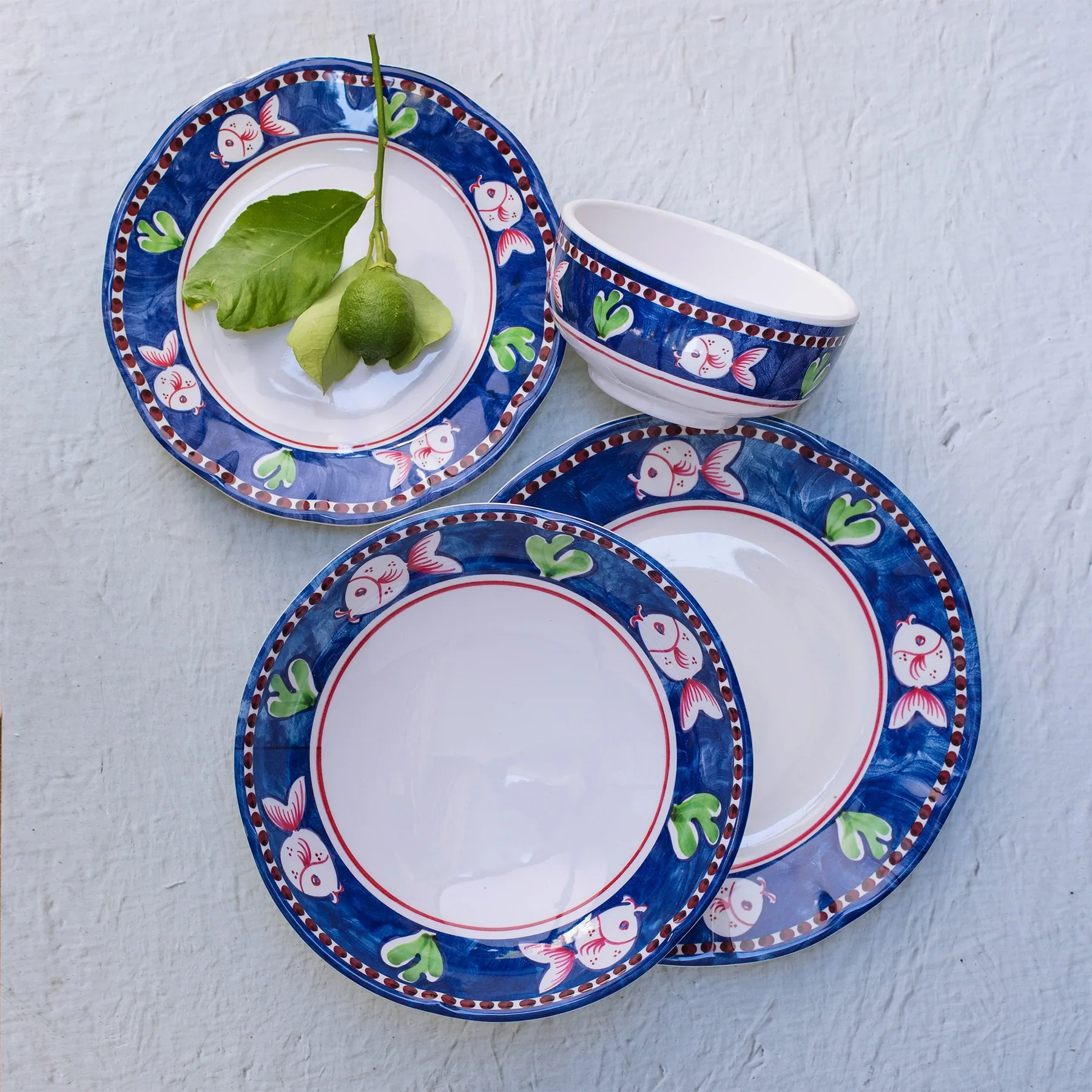 Melamine Pesce Cereal Bowl - Image 2
