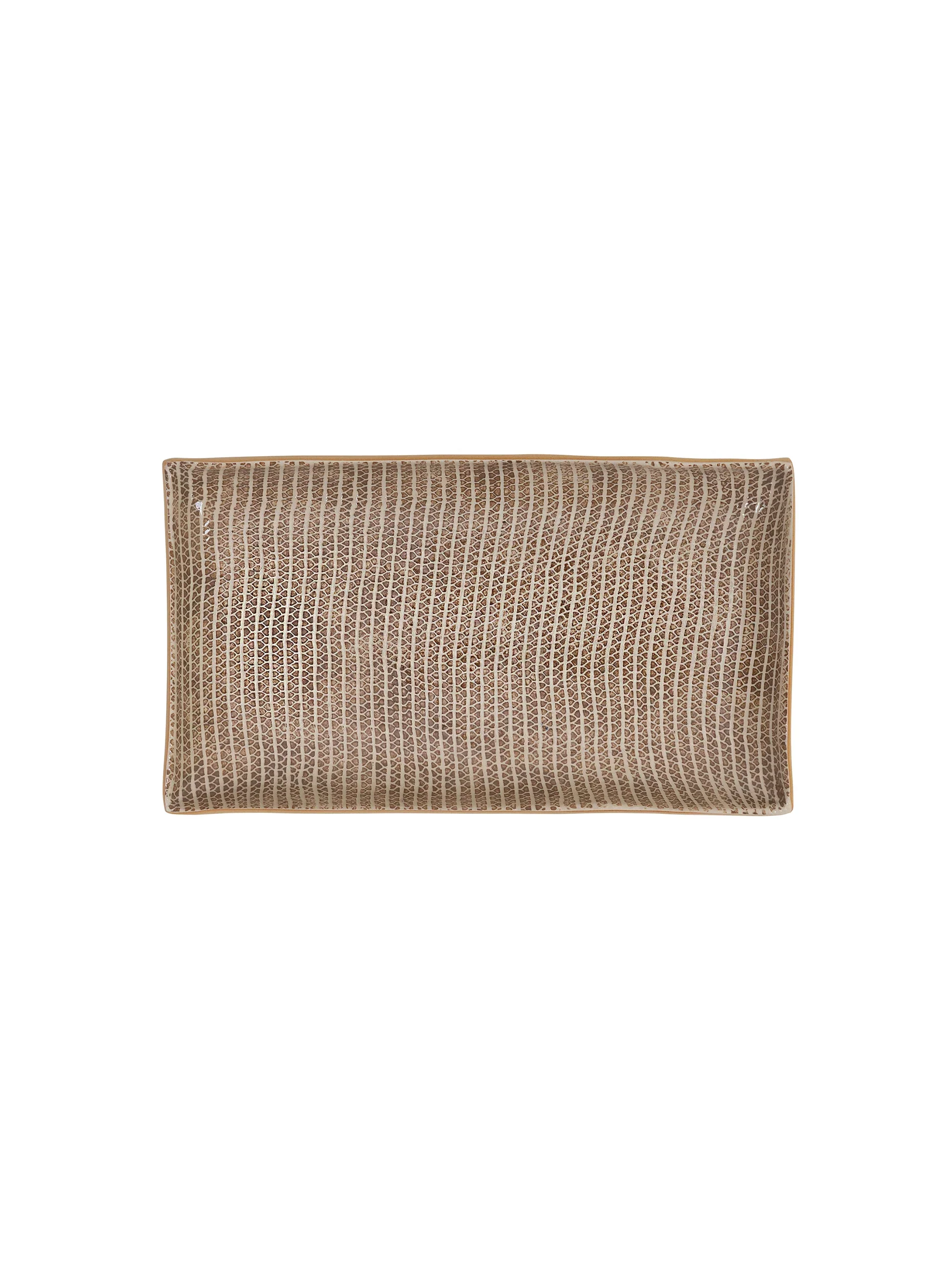 Mocha Small Rectangular Stacking Tray - Image 2