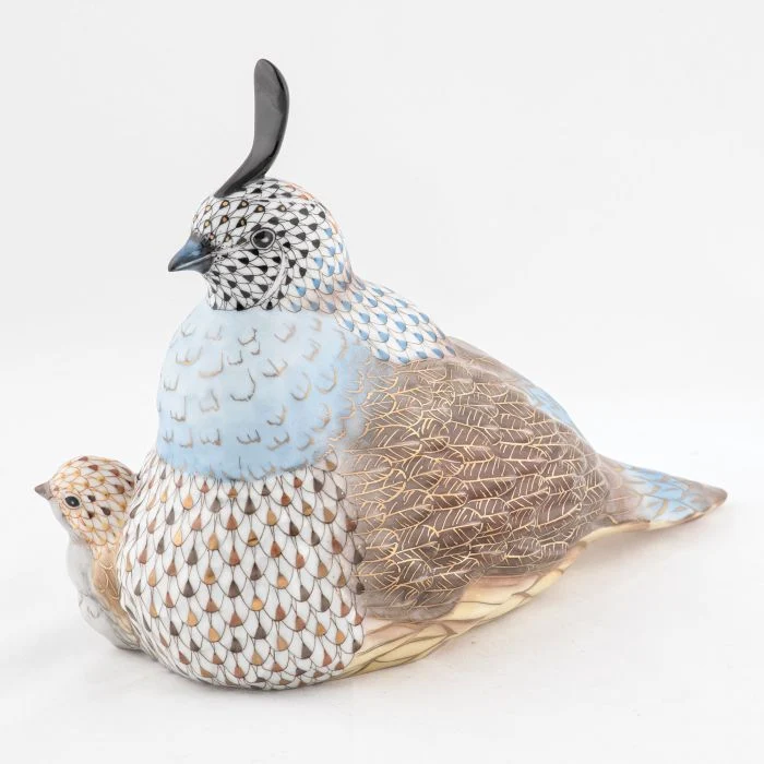 Mother and Baby Quail