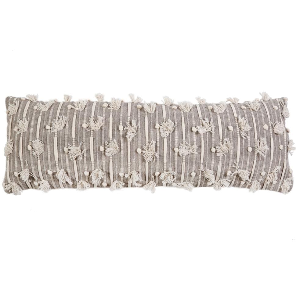 Nora - Taupe/Ivory Pillow with Insert