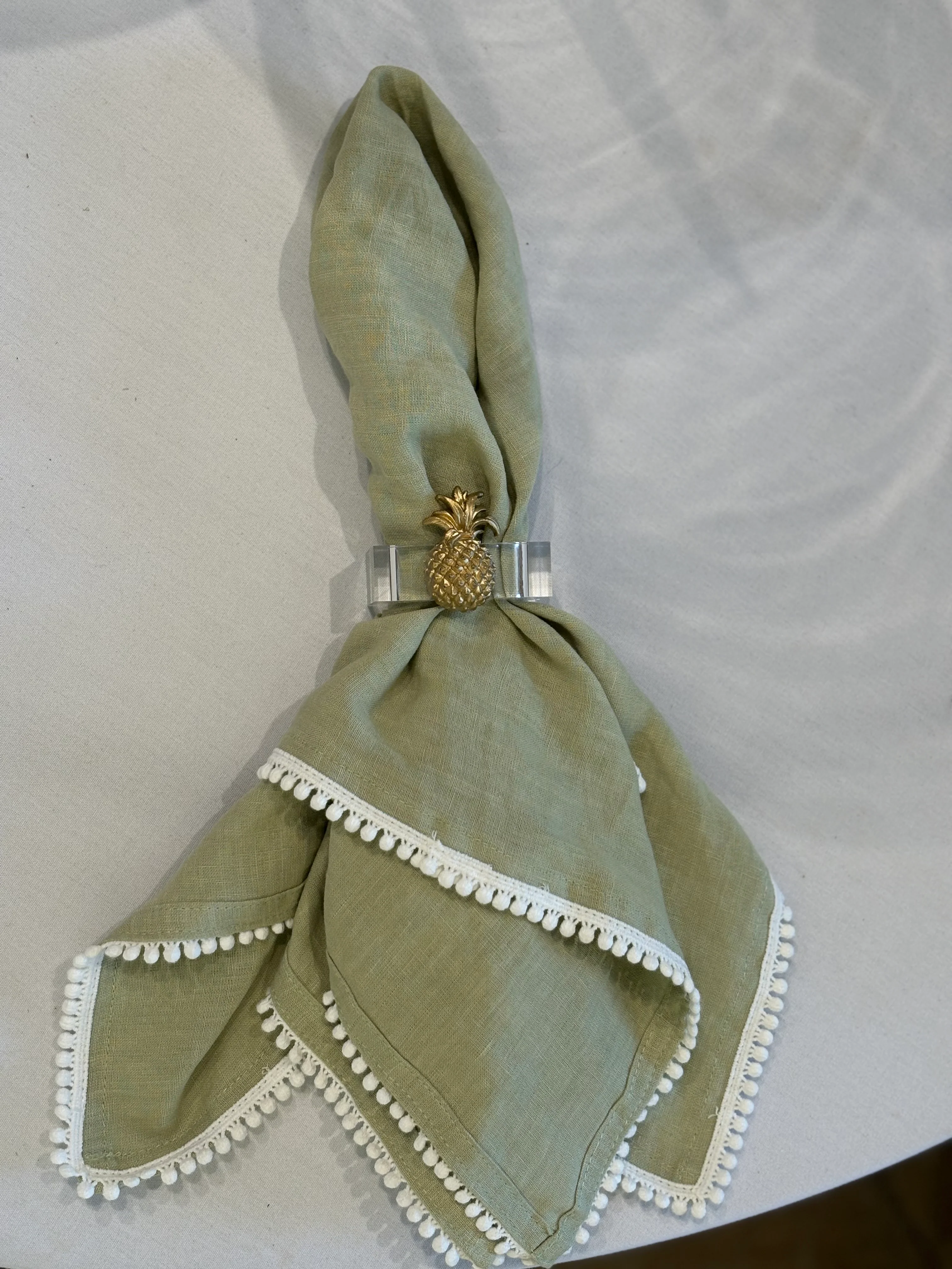 Oversized Pom Pom Napkin - Set/4 - Image 6